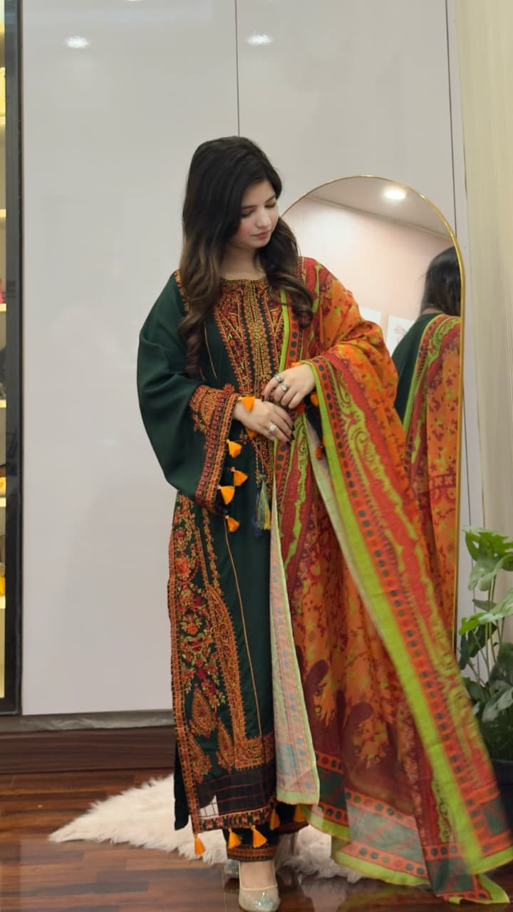 Ready To Wear Zargul Embroidered 3 Pcs