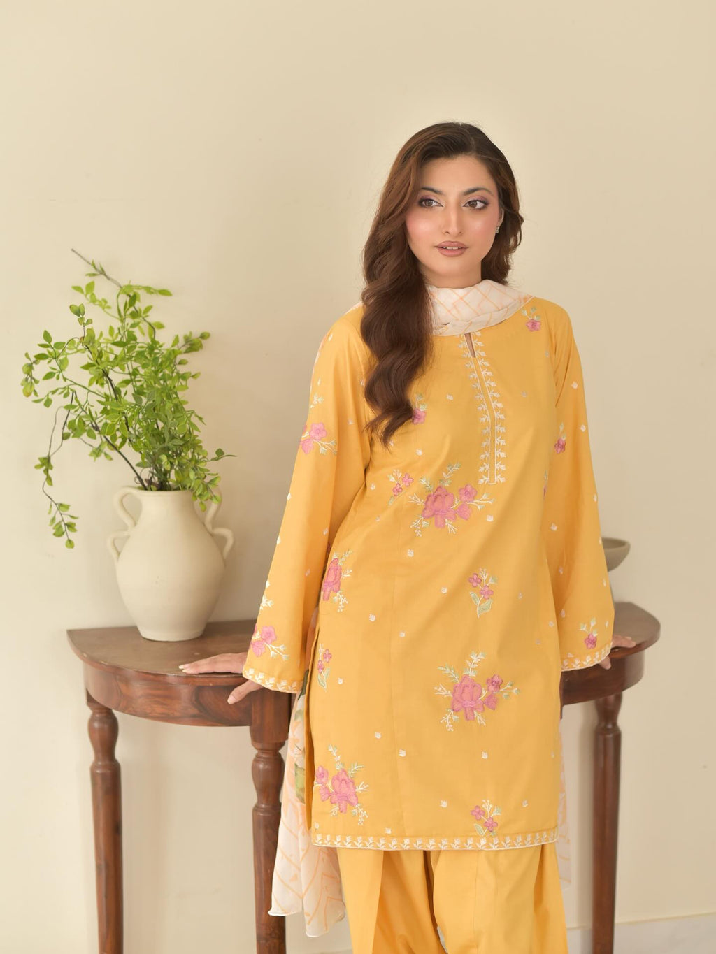 Ready To Wear Mashal Embroidery 3 Pcs