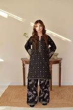 Ready To Wear Black  Embroidered 2 Pcs