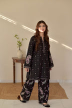 Ready To Wear Black  Embroidered 2 Pcs