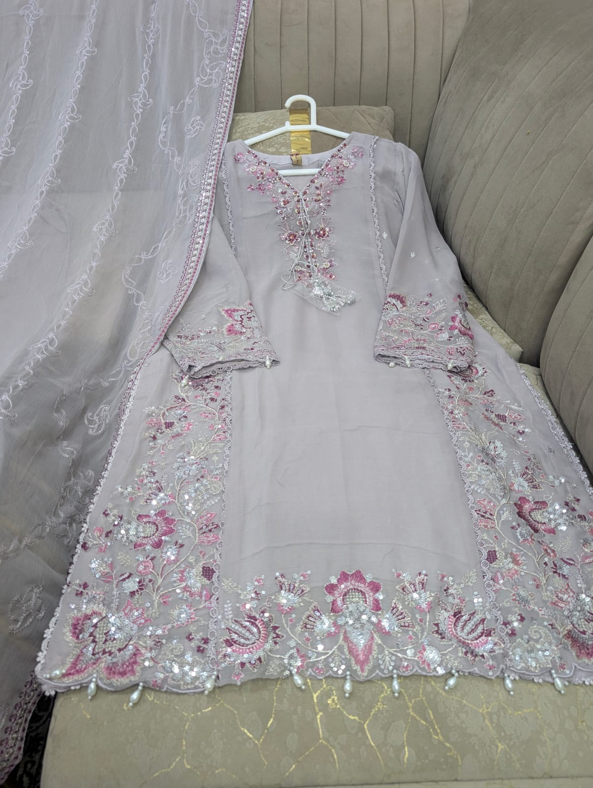 Elegant Chiffon Embroidered 3 Pcs