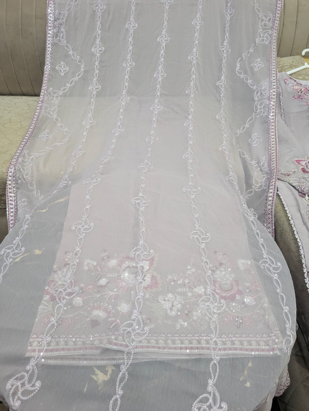 Elegant Chiffon Embroidered 3 Pcs