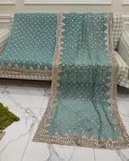 Hand Embroidery  Beautiful Gotta Boarder Suits
