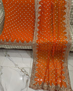Hand Embroidery  Beautiful Gotta Boarder Suits
