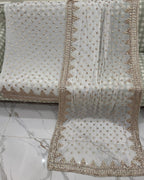 Hand Embroidery  Beautiful Gotta Boarder Suits