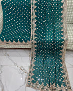 Hand Embroidery  Beautiful Gotta Boarder Suits