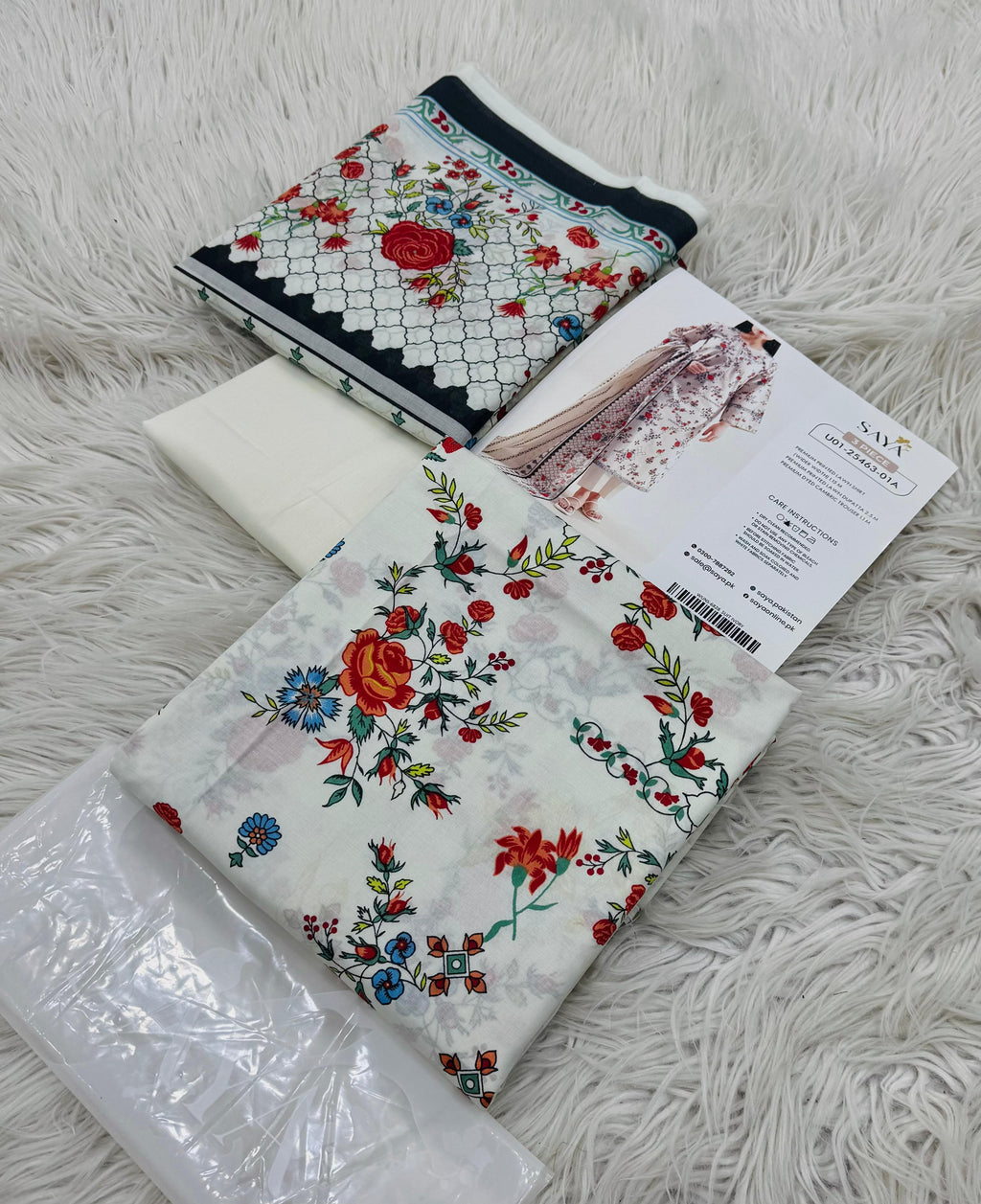 SAYA Lawn Collection 3 Pcs