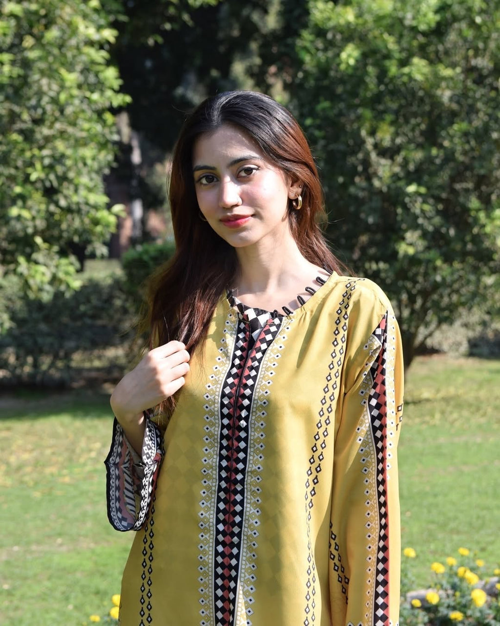 Ready To Wear Yellow Blush Coord  2 Pcs