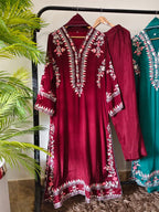Shesha Silk  Embroidered Kaftan Style