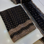 Cutdana Crinkle Silk 3 Pcs Dress
