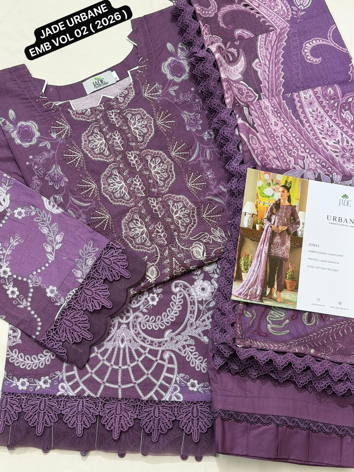 Ready To wear JADE URBANE EMBROIDERED LAWN VOL 02 ( 2026 )