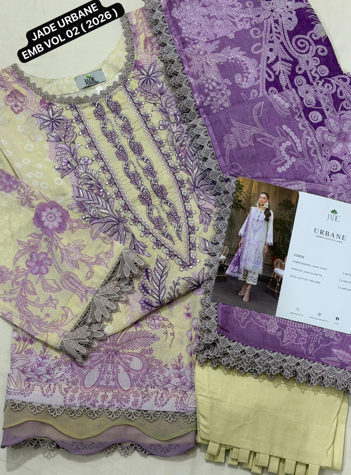 Ready To wear JADE URBANE EMBROIDERED LAWN VOL 02 ( 2026 )