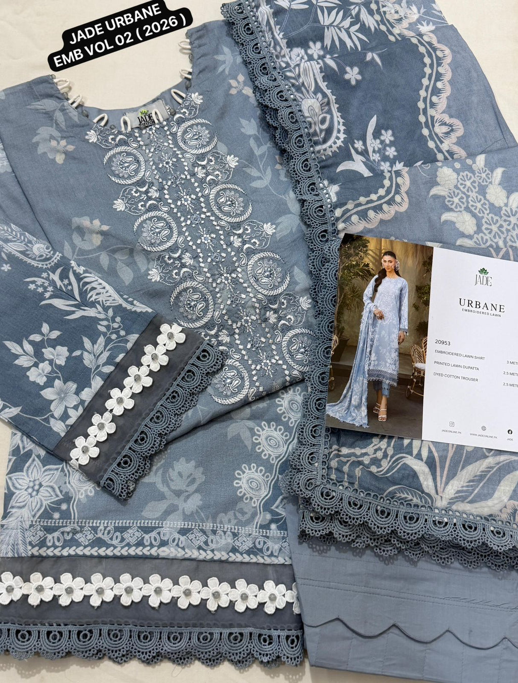 Ready To wear JADE URBANE EMBROIDERED LAWN VOL 02 ( 2026 )