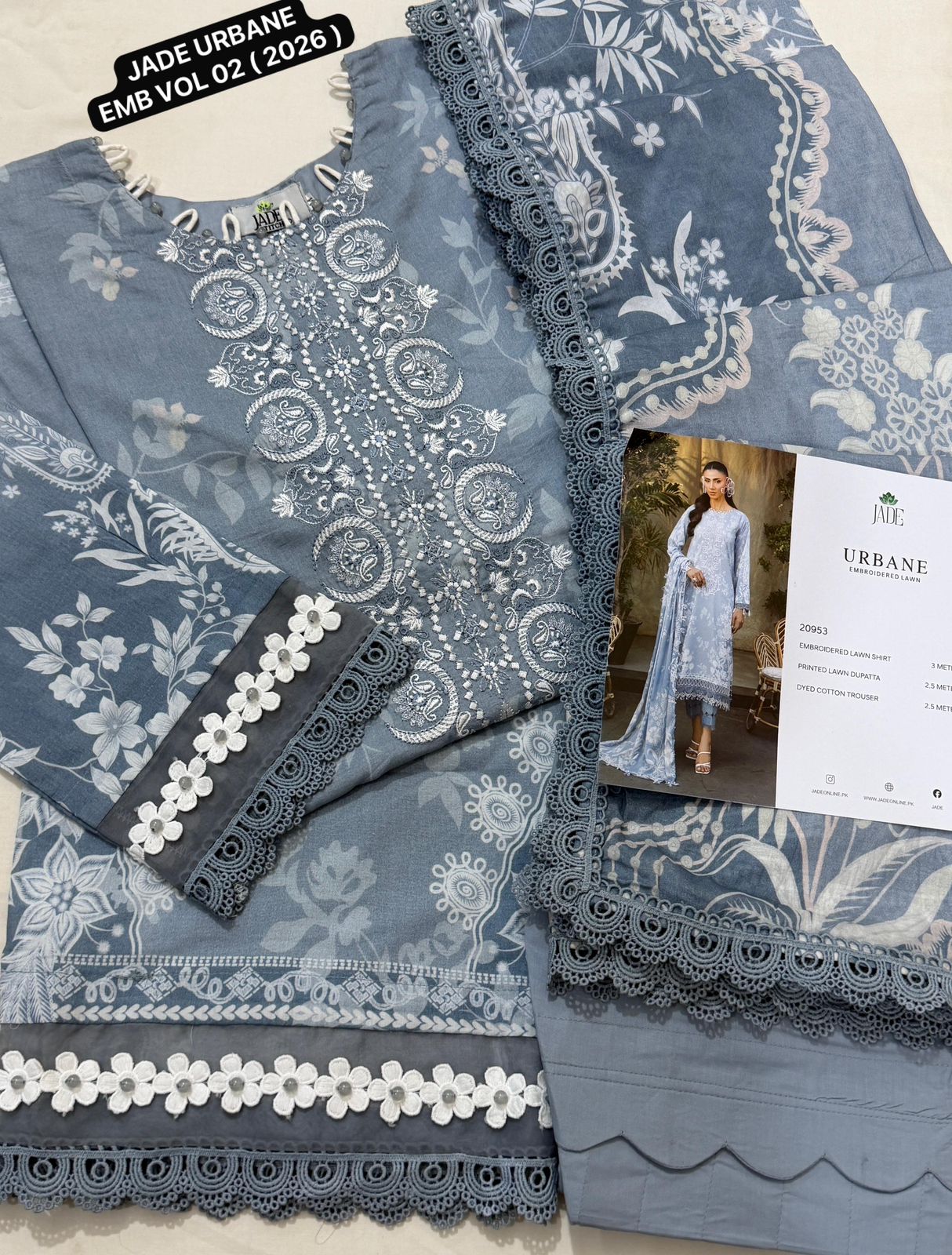 Ready To wear JADE URBANE EMBROIDERED LAWN VOL 02 ( 2026 )