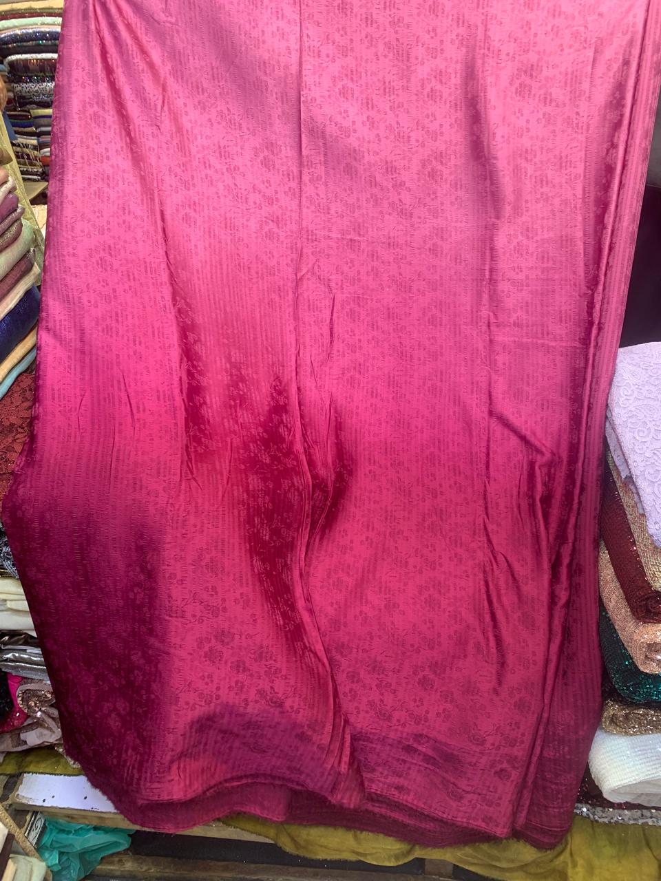 Jacquard Silk Fabric Double Shade