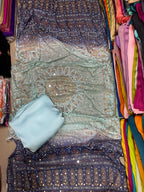 Chundri Two Tone Dupatta  Fabric Silk With Plain Silk Suit
