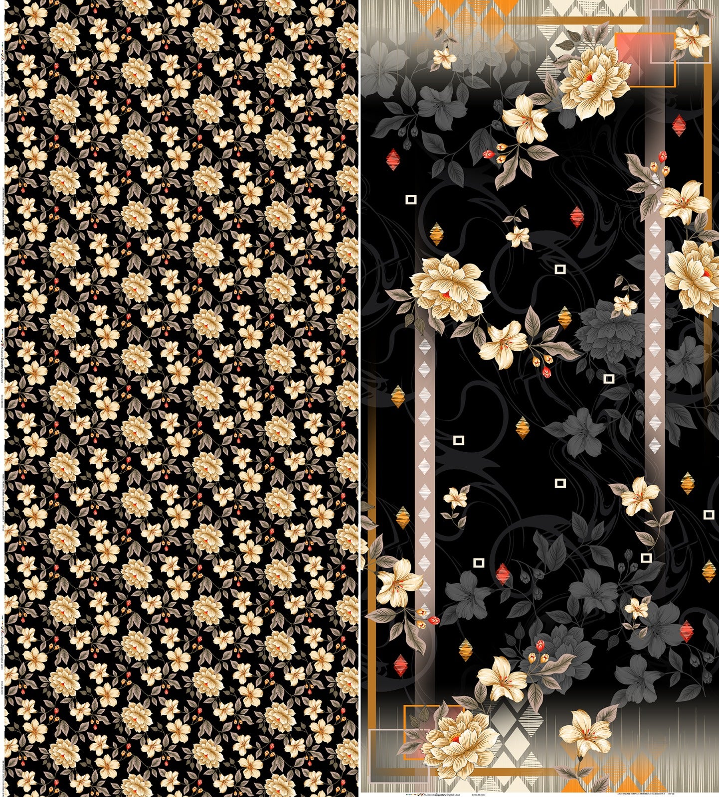 Al karam Signature Digital AIR JET fabric