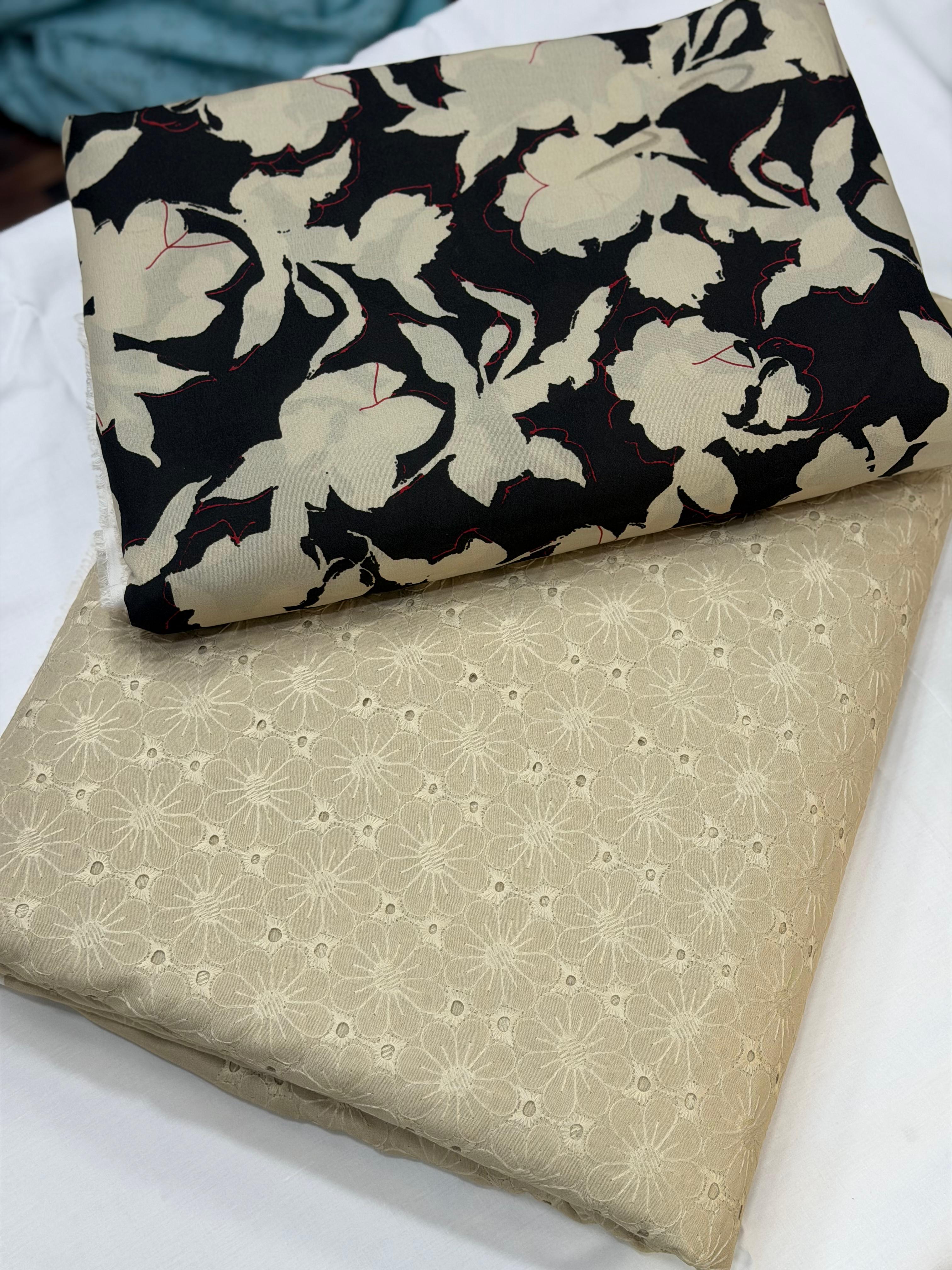 Chicken Kari Shirt With Printed Trouser