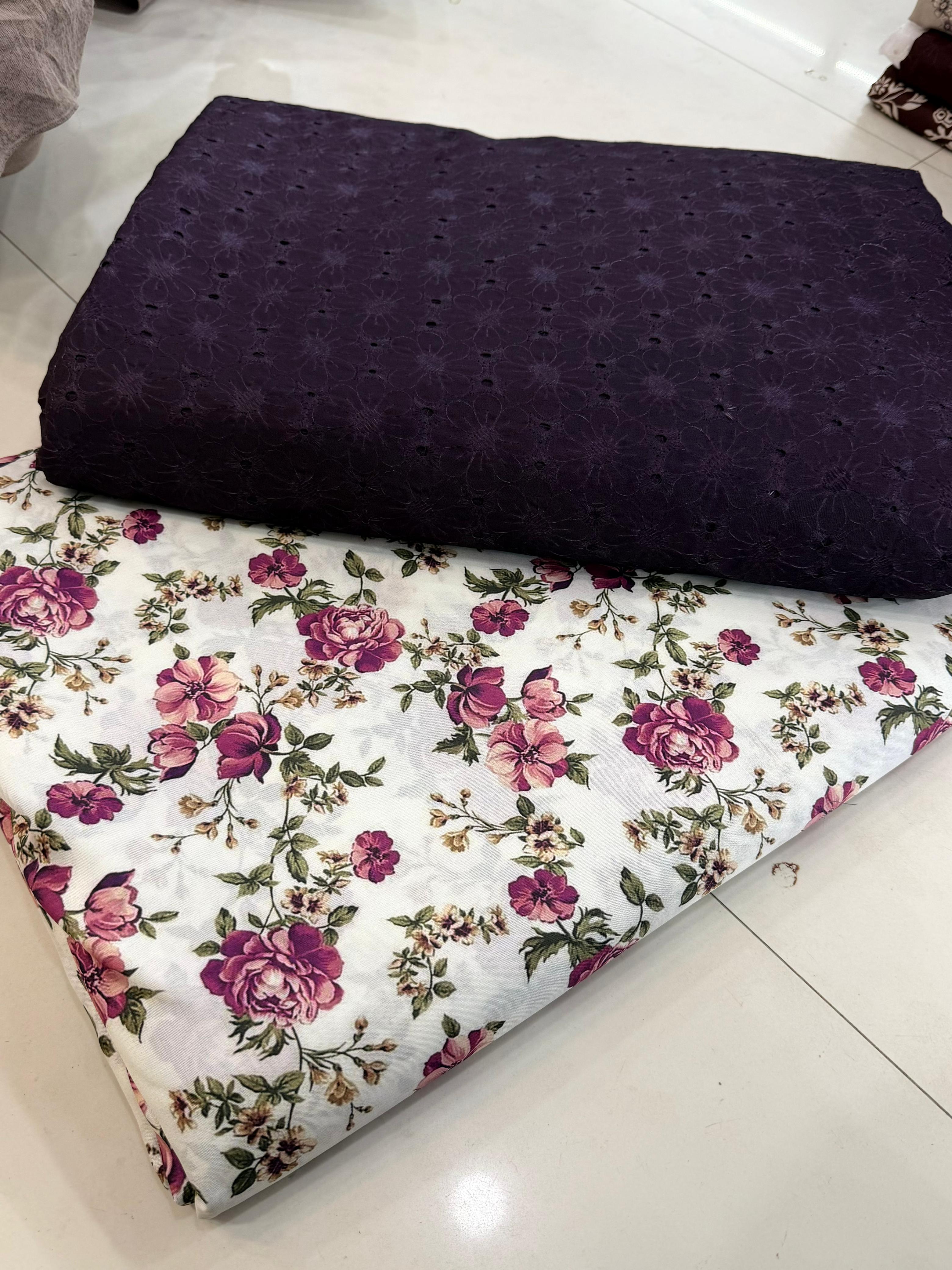 Chicken Kari Shirt With Printed Trouser
