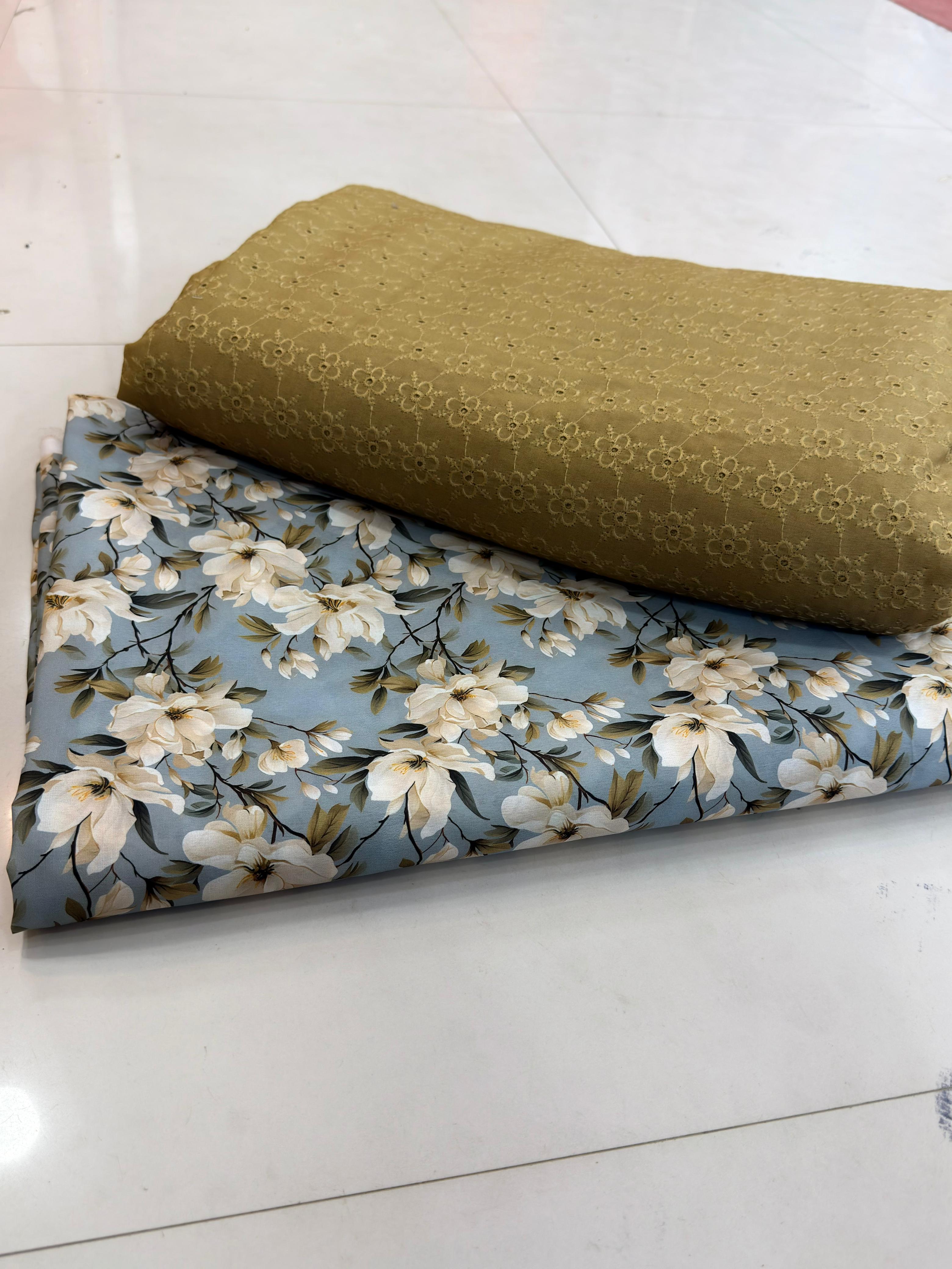 Chicken Kari Shirt With Printed Trouser
