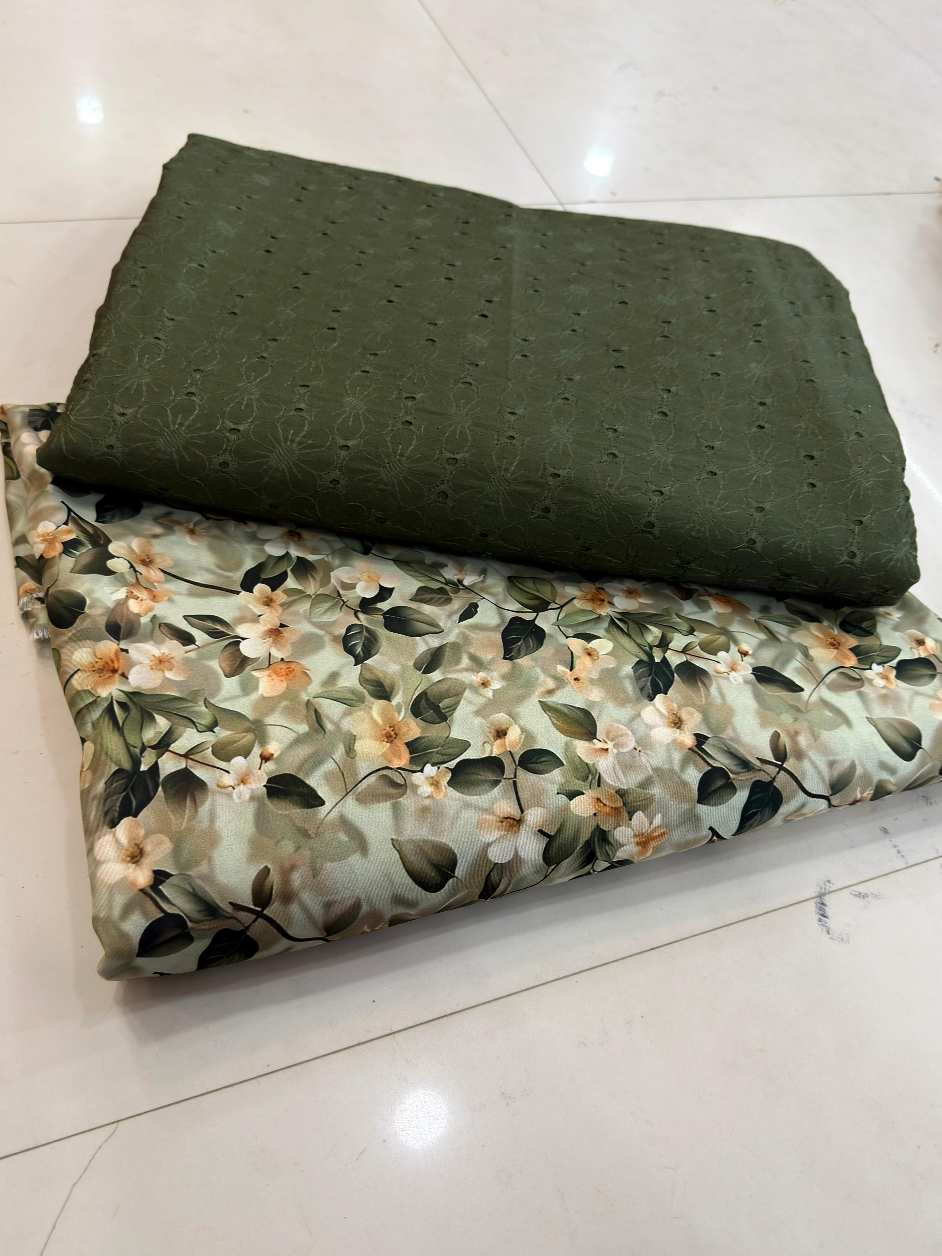 Chicken Kari Shirt With Printed Trouser