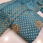 Silk Chunri Print Cutdana Work
