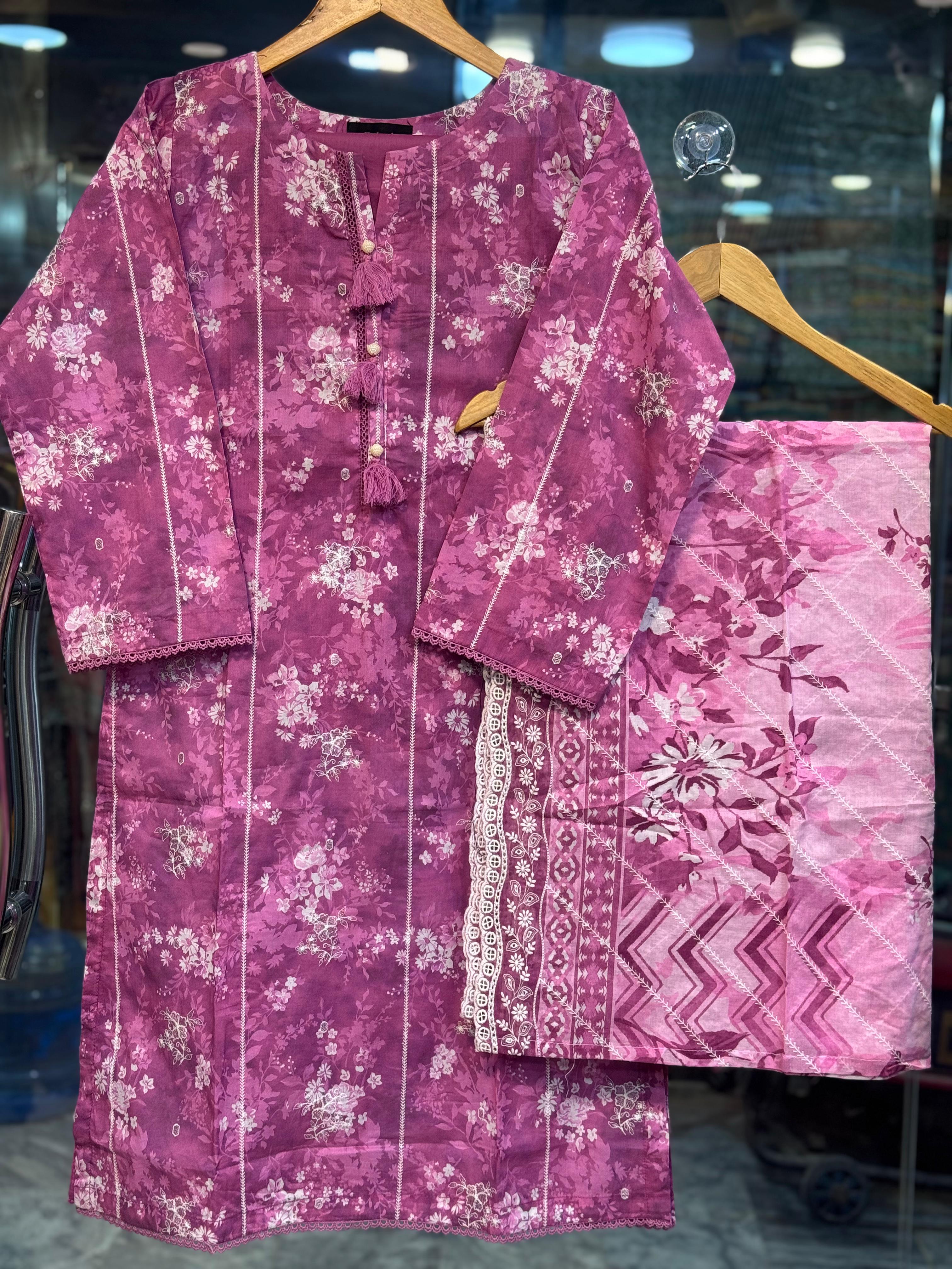EID FESTIVE EMBROIDERED 3 PCS