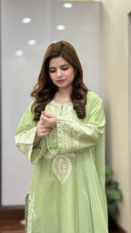 PISTA SAPPHIRE EMBROIDERED 3 PCS