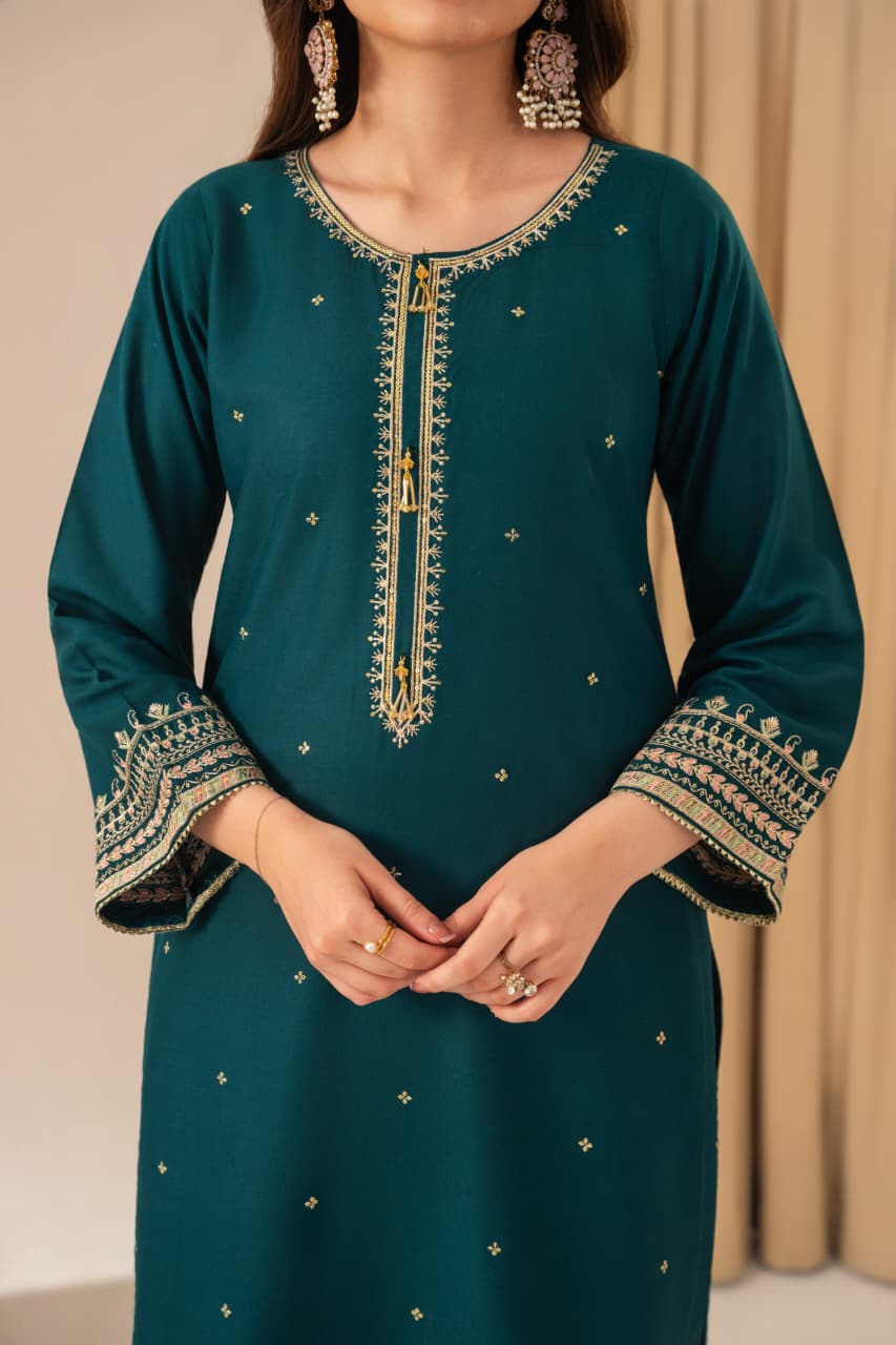 SAFIRA EMBROIDERED 3PC (PLAZO)