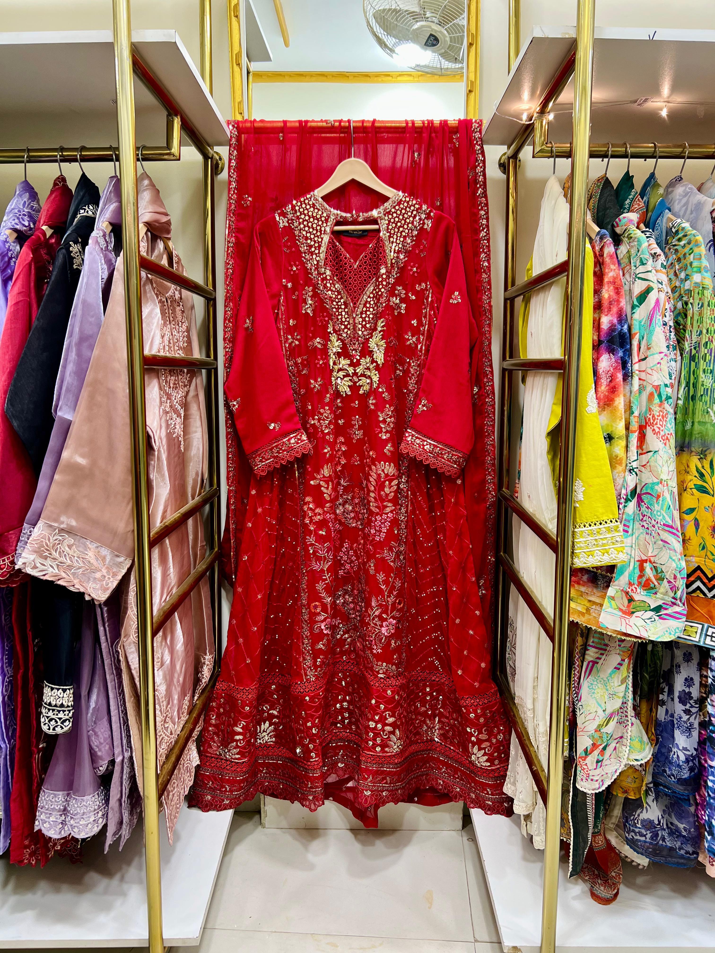 CHIFFON GOWN 3 PCS
