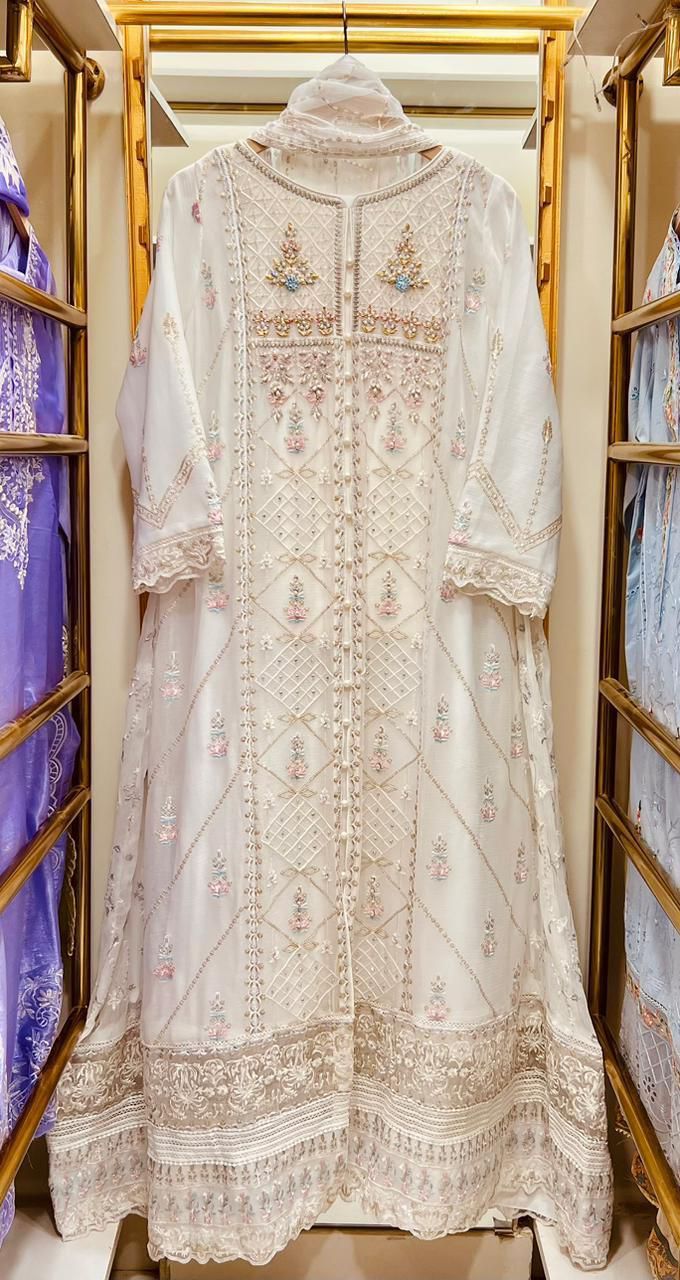 CHIFFON GOWN 3 PCS