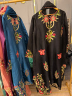 Sheeshasilk Heavy Embroidered Stiched Kaaftan All Cutwork in Daman & Chawks