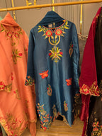 Sheeshasilk Heavy Embroidered Stiched Kaaftan All Cutwork in Daman & Chawks