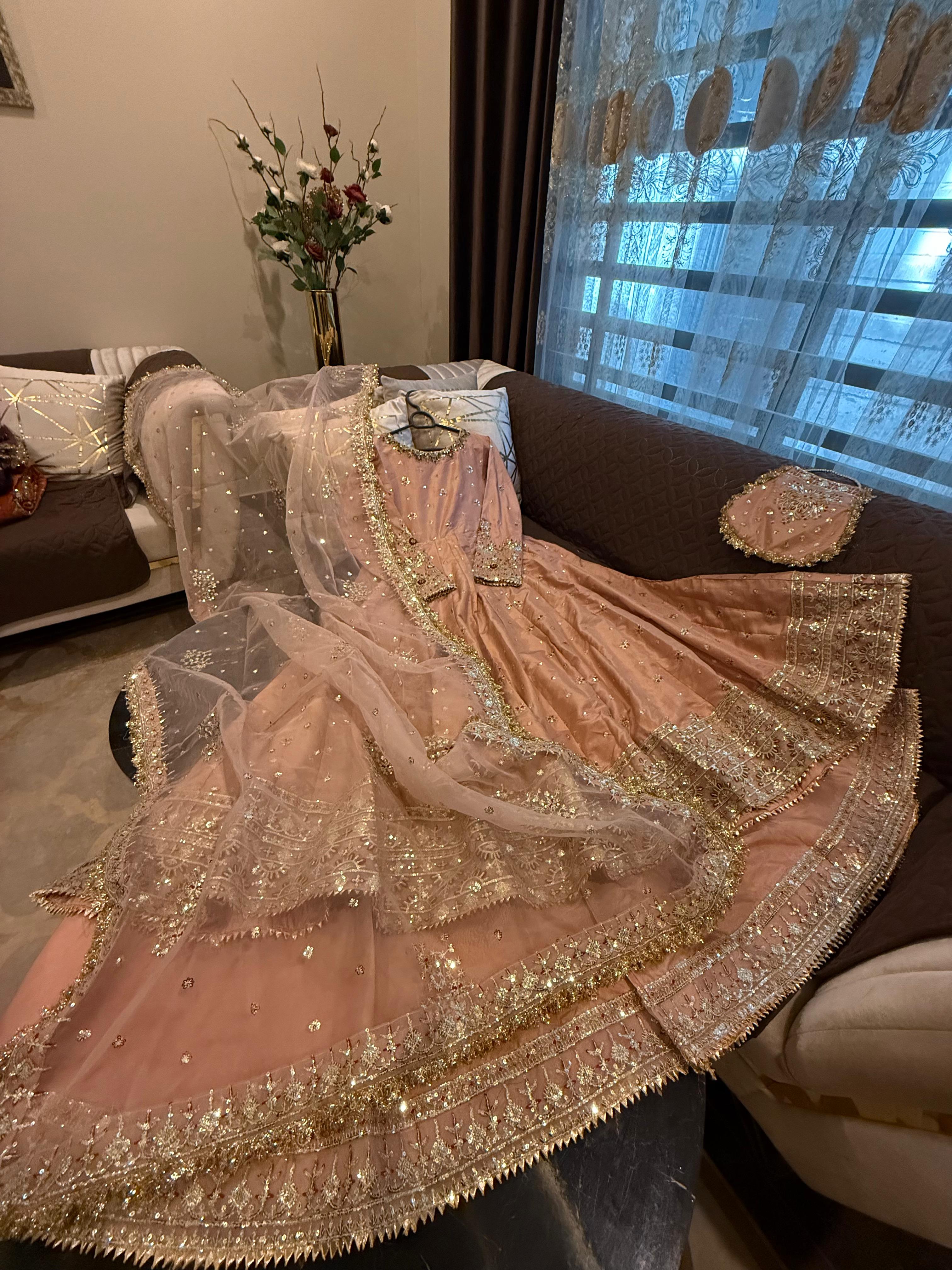 Eid Collection  Full Sequin & Thread Work Flairy Maxi