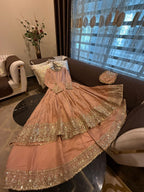 Eid Collection  Full Sequin & Thread Work Flairy Maxi