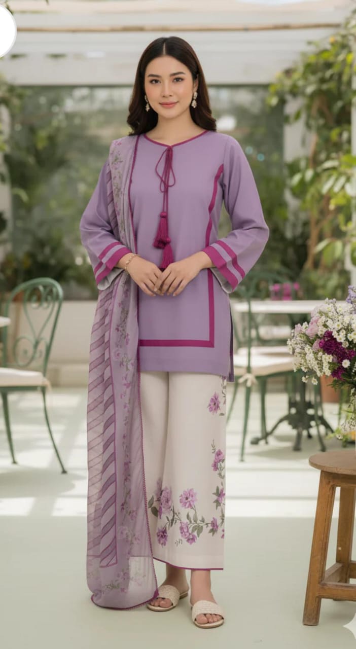 Lavenderor Digital printed 3 Pcs