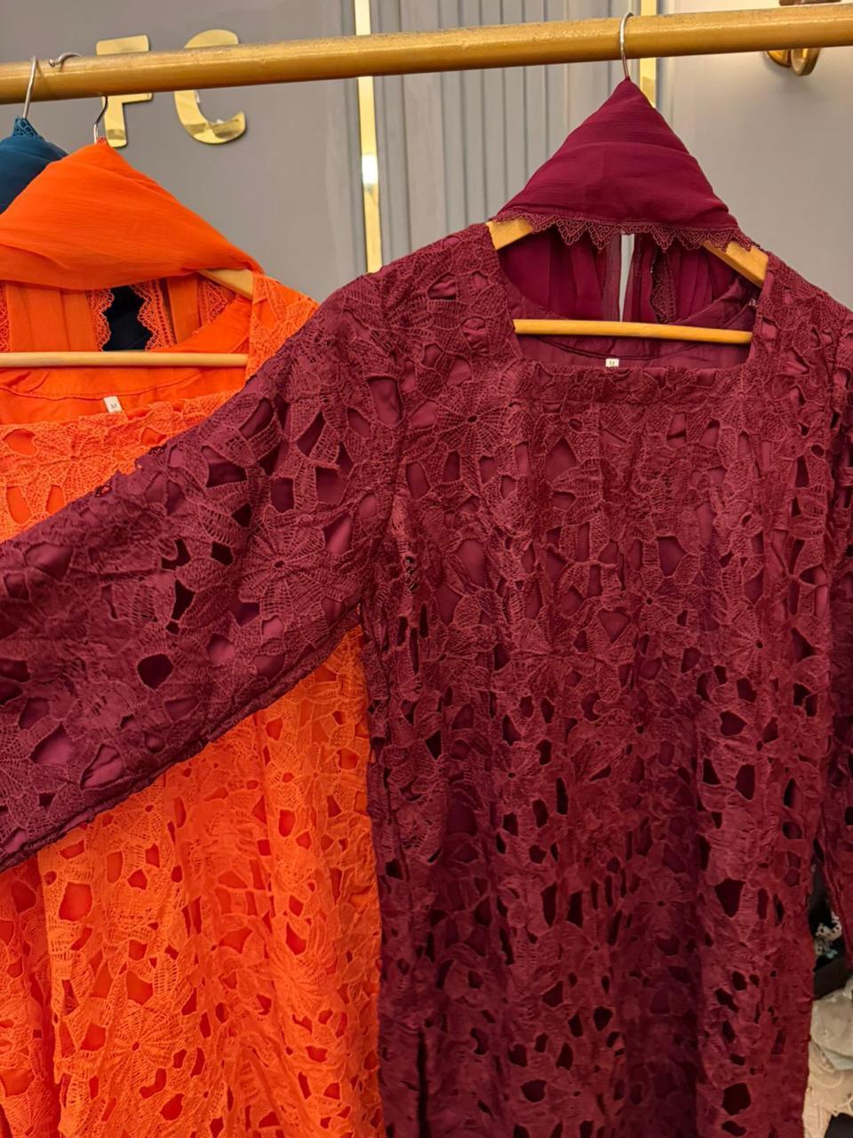 Qureshia Stiched 3 Pcs Dress With Silk Inners