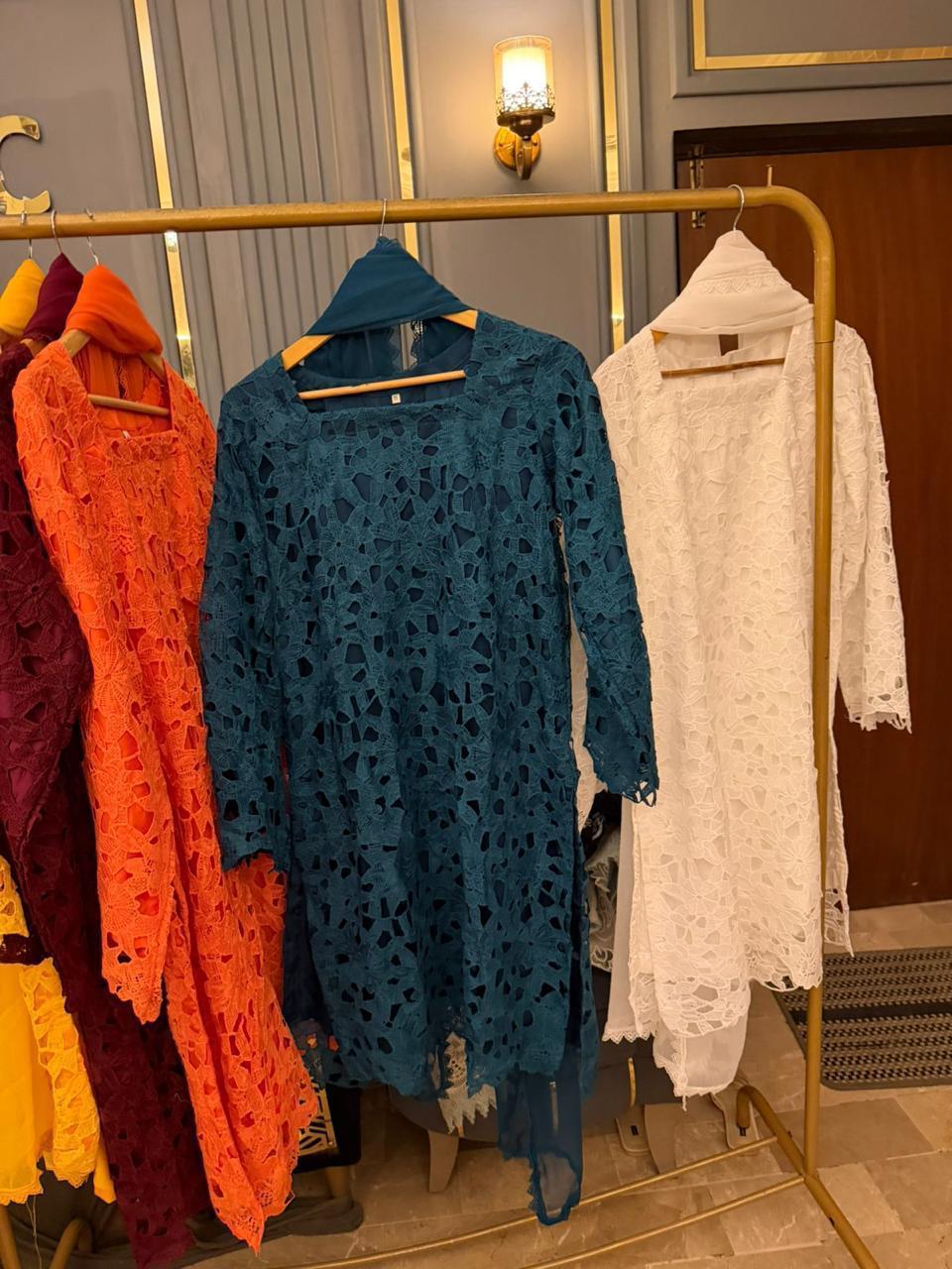 Qureshia Stiched 3 Pcs Dress With Silk Inners