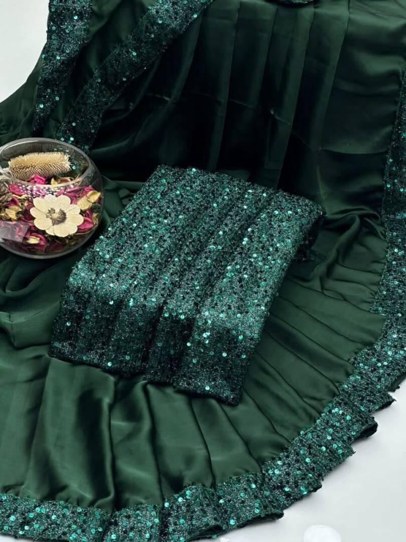 New Saree Colleciton With Shimri Blouse & Border Fall