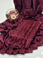 New Saree Colleciton With Shimri Blouse & Border Fall