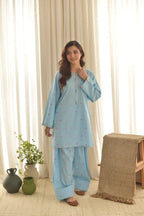 AQUA  EMBROIDERY 3 PCS