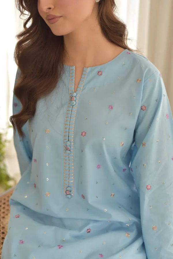 AQUA  EMBROIDERY 3 PCS