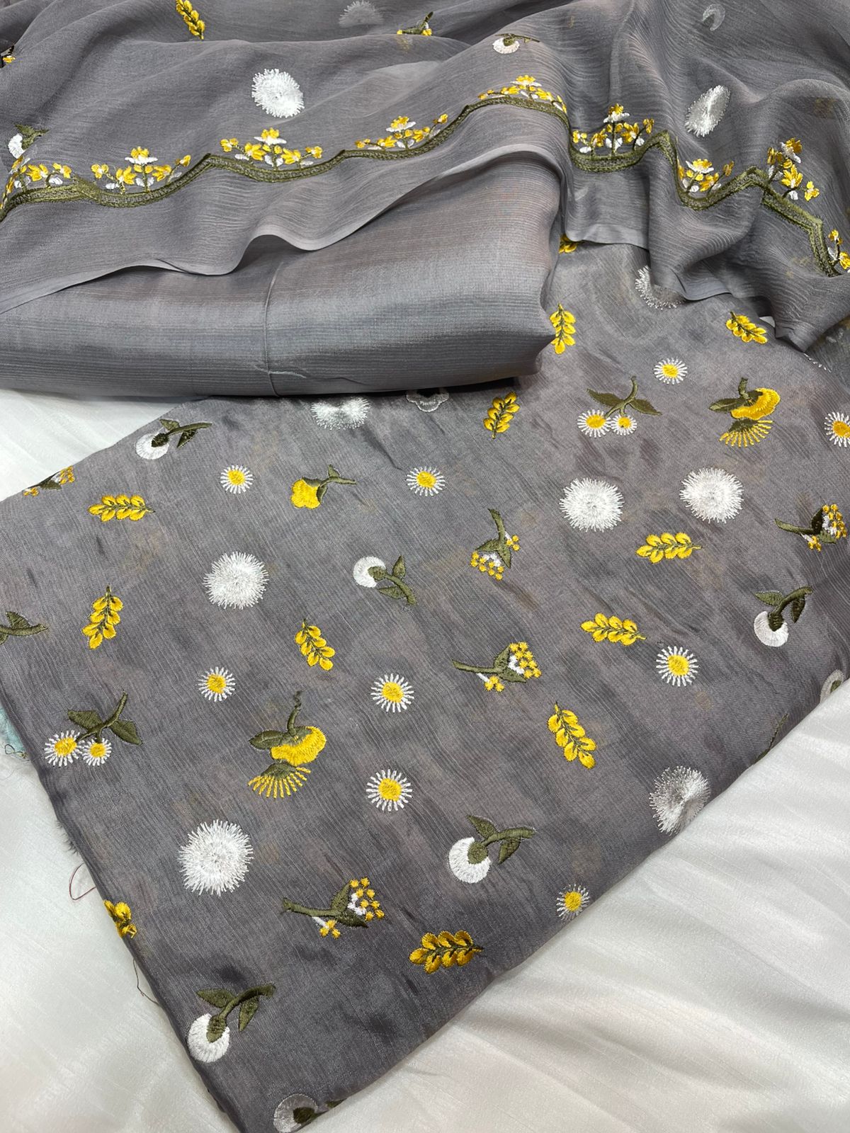 Pak Pure Raw Silk Fabric 3D Style Design