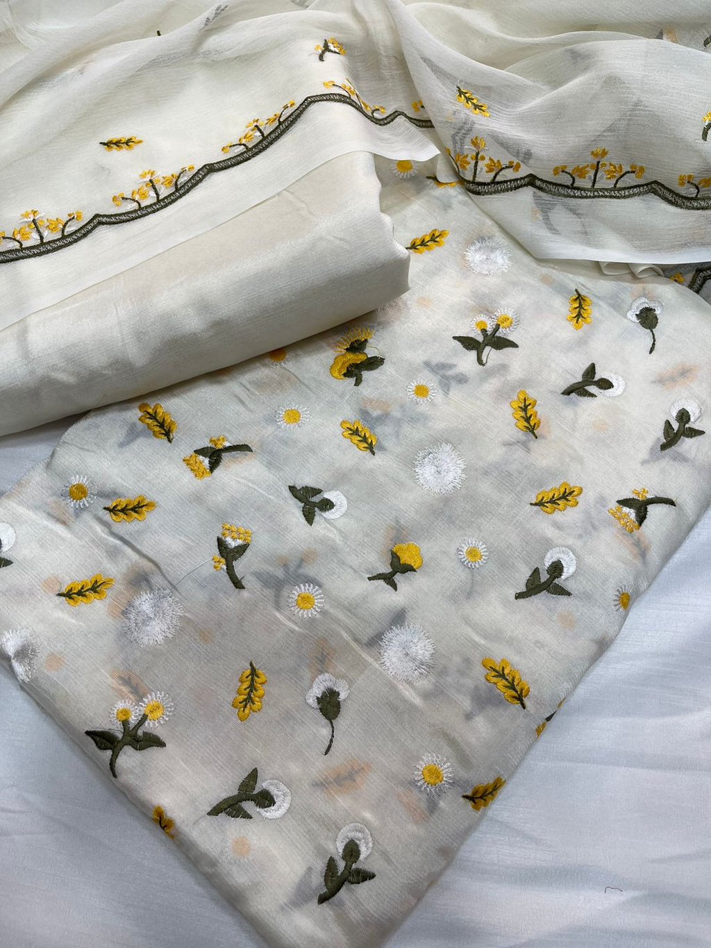 Pak Pure Raw Silk Fabric 3D Style Design