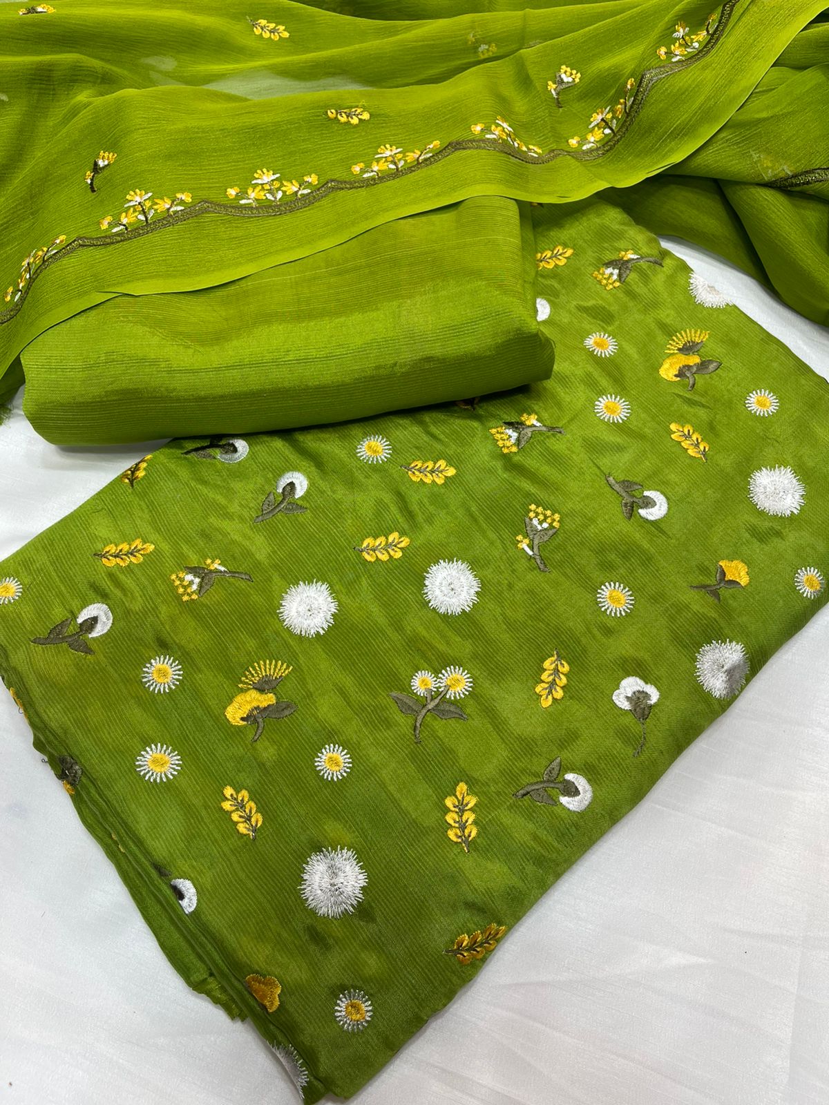 Pak Pure Raw Silk Fabric 3D Style Design