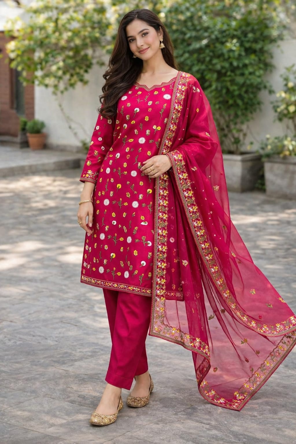 Pak Pure Raw Silk Fabric 3D Style Design