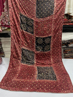 Pure Shamooz Silk Ajrak Organic Print