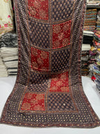 Pure Shamooz Silk Ajrak Organic Print