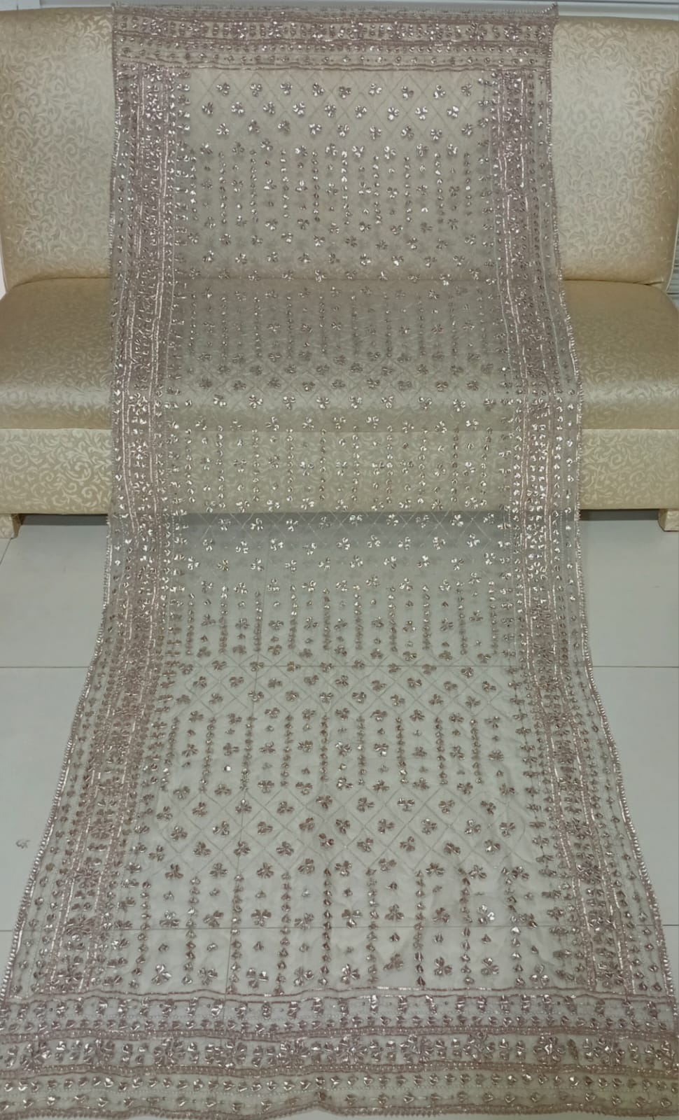 Hand Made Beautiful Heavy Gotta Jall Shawl