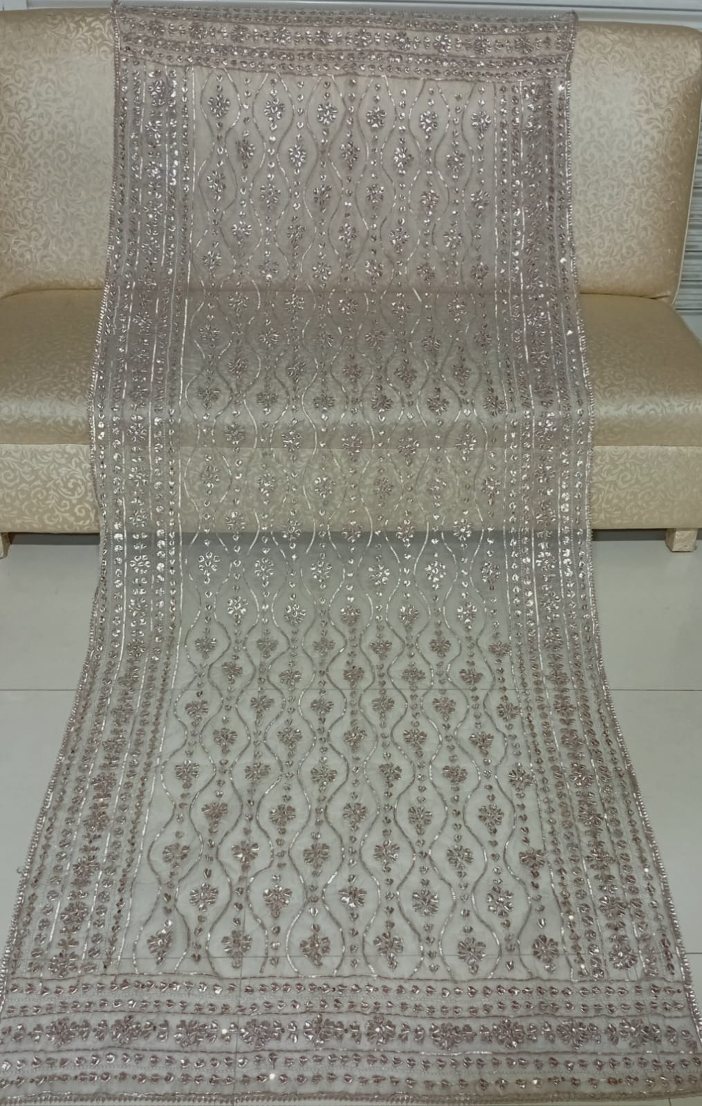 Hand Made Beautiful Heavy Gotta Jall Shawl